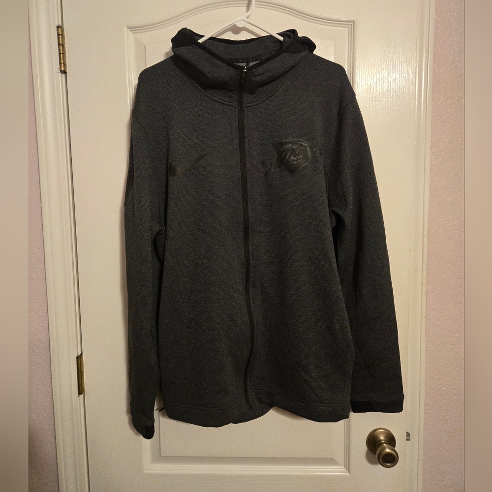 Mens Nike Oklahoma City Thunder Showtime Tonal Performance Full Zip Size XL